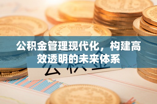唐河公积金管理现代化，构建高效透明的未来体系