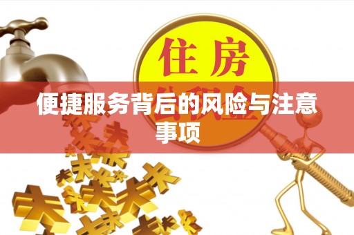 唐河便捷服务背后的风险与注意事项